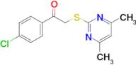 1-(4-Chlorophenyl)-2-((4,6-dimethylpyrimidin-2-yl)thio)ethan-1-one