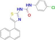 1-(4-Chlorophenyl)-3-(4-(naphthalen-1-yl)thiazol-2-yl)urea