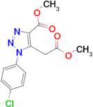 Methyl 1-(4-chlorophenyl)-5-(2-methoxy-2-oxoethyl)-1H-1,2,3-triazole-4-carboxylate