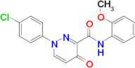 1-(4-Chlorophenyl)-N-(2-methoxyphenyl)-4-oxo-1,4-dihydropyridazine-3-carboxamide