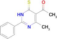 1-(4-methyl-2-phenyl-6-sulfanylidene-1,6-dihydropyrimidin-5-yl)ethan-1-one