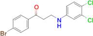 1-(4-Bromophenyl)-3-((3,4-dichlorophenyl)amino)propan-1-one