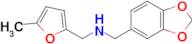 1-(Benzo[d][1,3]dioxol-5-yl)-N-((5-methylfuran-2-yl)methyl)methanamine