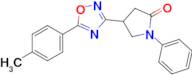 1-Phenyl-4-(5-(p-tolyl)-1,2,4-oxadiazol-3-yl)pyrrolidin-2-one