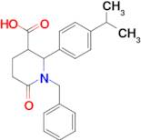 1-Benzyl-2-(4-isopropylphenyl)-6-oxopiperidine-3-carboxylic acid