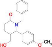 1-Benzyl-5-(hydroxymethyl)-6-(4-methoxyphenyl)piperidin-2-one