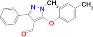 1-Methyl-3-phenyl-5-(p-tolyloxy)-1H-pyrazole-4-carbaldehyde