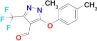 1-Methyl-5-(p-tolyloxy)-3-(trifluoromethyl)-1H-pyrazole-4-carbaldehyde