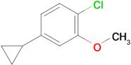 1-Chloro-4-cyclopropyl-2-methoxybenzene