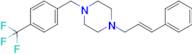 1-Cinnamyl-4-(4-(trifluoromethyl)benzyl)piperazine