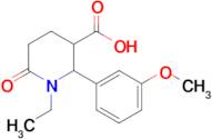 1-Ethyl-2-(3-methoxyphenyl)-6-oxopiperidine-3-carboxylic acid