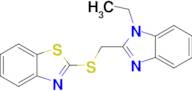 2-(((1-Ethyl-1H-benzo[d]imidazol-2-yl)methyl)thio)benzo[d]thiazole