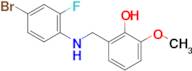 2-(((4-Bromo-2-fluorophenyl)amino)methyl)-6-methoxyphenol