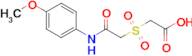 2-((2-((4-Methoxyphenyl)amino)-2-oxoethyl)sulfonyl)acetic acid