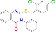 2-((2,4-Dichlorobenzyl)thio)-3-phenylquinazolin-4(3H)-one