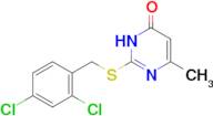 2-{[(2,4-dichlorophenyl)methyl]sulfanyl}-6-methyl-3,4-dihydropyrimidin-4-one