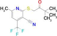 2-((3,3-Dimethyl-2-oxobutyl)thio)-6-methyl-4-(trifluoromethyl)nicotinonitrile