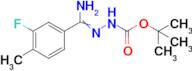 N'-[amino(3-fluoro-4-methylphenyl)methylidene](tert-butoxy)carbohydrazide