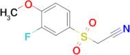 2-((3-Fluoro-4-methoxyphenyl)sulfonyl)acetonitrile