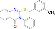 2-((3-Methylbenzyl)thio)-3-phenylquinazolin-4(3H)-one