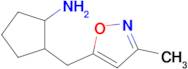 2-((3-Methylisoxazol-5-yl)methyl)cyclopentan-1-amine