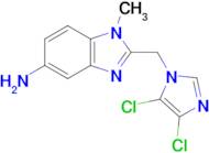 2-((4,5-Dichloro-1H-imidazol-1-yl)methyl)-1-methyl-1H-benzo[d]imidazol-5-amine