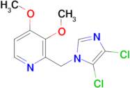 2-((4,5-Dichloro-1H-imidazol-1-yl)methyl)-3,4-dimethoxypyridine