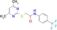 2-((4,6-Dimethylpyrimidin-2-yl)thio)-N-(4-(trifluoromethyl)phenyl)acetamide