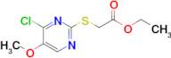 Ethyl 2-((4-chloro-5-methoxypyrimidin-2-yl)thio)acetate