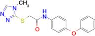 2-((4-Methyl-4H-1,2,4-triazol-3-yl)thio)-N-(4-phenoxyphenyl)acetamide