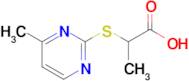 2-((4-Methylpyrimidin-2-yl)thio)propanoic acid