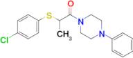 2-((4-Chlorophenyl)thio)-1-(4-phenylpiperazin-1-yl)propan-1-one