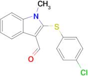 2-((4-Chlorophenyl)thio)-1-methyl-1H-indole-3-carbaldehyde