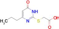 2-[(6-oxo-4-propyl-1,6-dihydropyrimidin-2-yl)sulfanyl]acetic acid