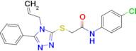 2-((4-Allyl-5-phenyl-4H-1,2,4-triazol-3-yl)thio)-N-(4-chlorophenyl)acetamide