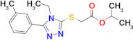 Isopropyl 2-((4-ethyl-5-(m-tolyl)-4H-1,2,4-triazol-3-yl)thio)acetate