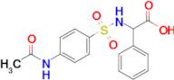 2-((4-Acetamidophenyl)sulfonamido)-2-phenylacetic acid