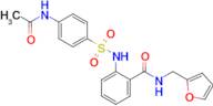 2-((4-Acetamidophenyl)sulfonamido)-N-(furan-2-ylmethyl)benzamide