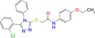 2-((5-(2-Chlorophenyl)-4-phenyl-4H-1,2,4-triazol-3-yl)thio)-N-(4-ethoxyphenyl)acetamide