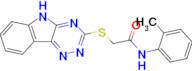 2-((5H-[1,2,4]triazino[5,6-b]indol-3-yl)thio)-N-(o-tolyl)acetamide