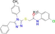 2-((5-Benzyl-4-(p-tolyl)-4H-1,2,4-triazol-3-yl)thio)-N-(5-chloro-2-methylphenyl)acetamide