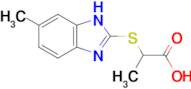 2-((6-Methyl-1H-benzo[d]imidazol-2-yl)thio)propanoic acid