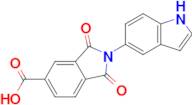 2-(1H-indol-5-yl)-1,3-dioxoisoindoline-5-carboxylic acid