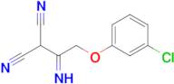 2-[2-(3-chlorophenoxy)ethanimidoyl]propanedinitrile