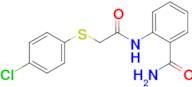 2-(2-((4-Chlorophenyl)thio)acetamido)benzamide