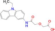 2-(2-((9-Ethyl-9H-carbazol-3-yl)amino)-2-oxoethoxy)acetic acid