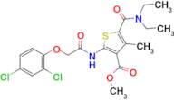 Methyl 2-(2-(2,4-dichlorophenoxy)acetamido)-5-(diethylcarbamoyl)-4-methylthiophene-3-carboxylate