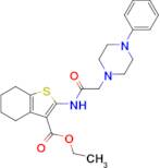 Ethyl 2-(2-(4-phenylpiperazin-1-yl)acetamido)-4,5,6,7-tetrahydrobenzo[b]thiophene-3-carboxylate