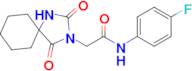 2-(2,4-Dioxo-1,3-diazaspiro[4.5]Decan-3-yl)-N-(4-fluorophenyl)acetamide