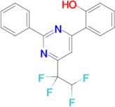 2-(2-Phenyl-6-(1,1,2,2-tetrafluoroethyl)pyrimidin-4-yl)phenol